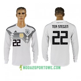 Koszulka Niemcy Ter Stegen 22 Mistrzostwa Świata 2018 Domowe Stroje Piłkarskie Długi Rękaw